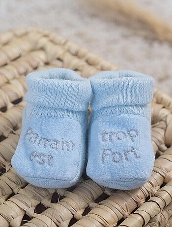 scarpine per neonati ricamate il padrino e troppo forte