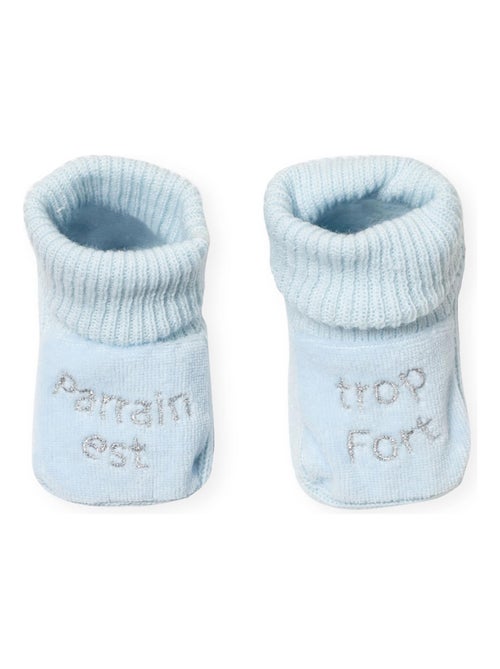 scarpine per neonati ricamate il padrino e troppo forte - Kiabi