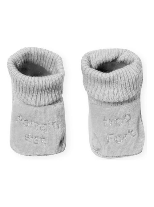 scarpine per neonati ricamate il padrino e troppo forte - Kiabi