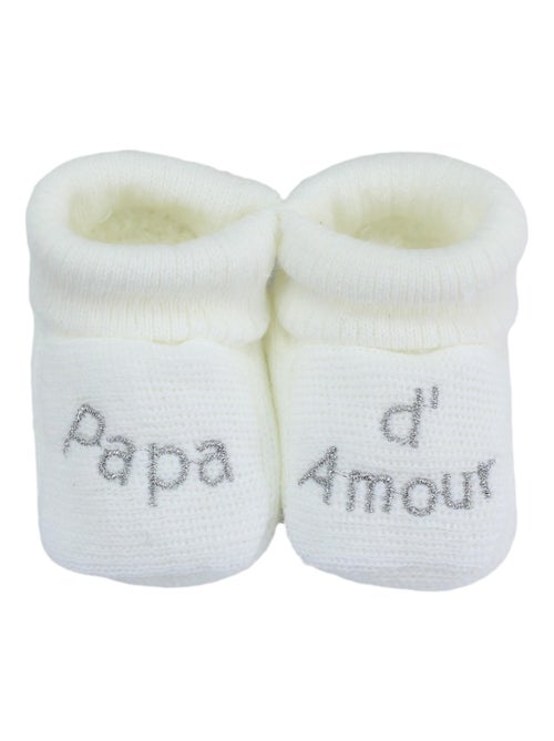 Scarpine per neonato - scritta papà del cuore - Kiabi Scarpine per neonato - scritta papà del cuore - Kiabi