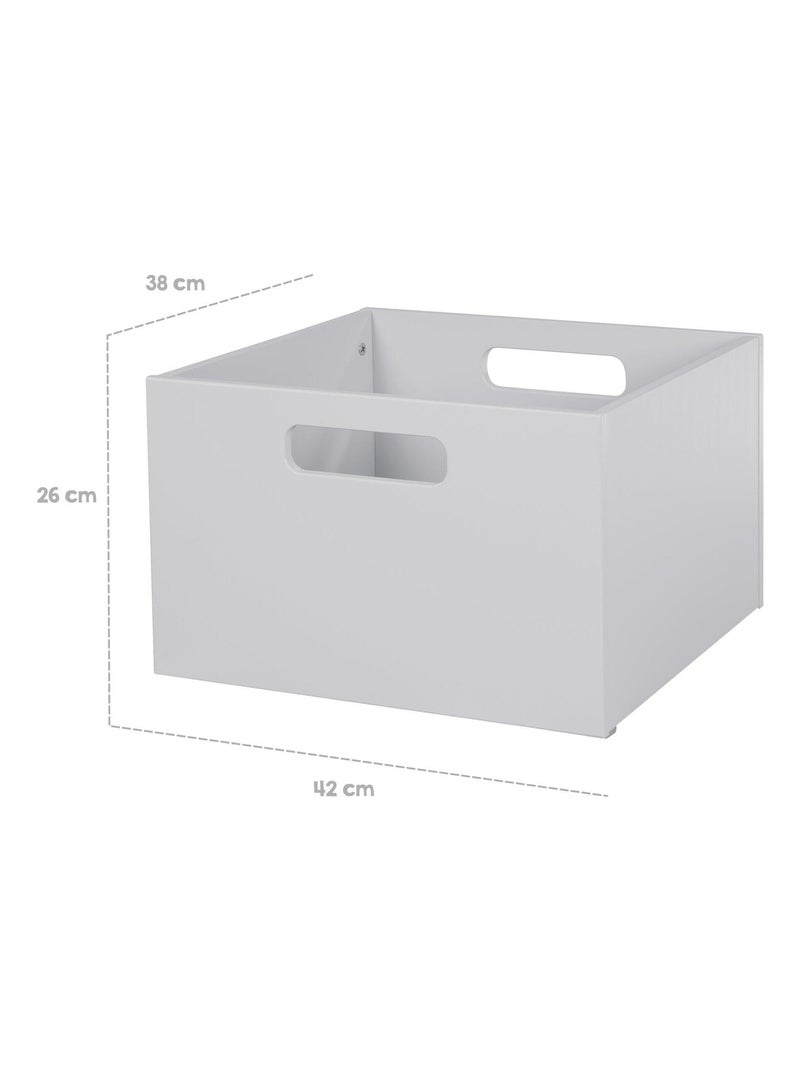 Scatola porta‑giochi in legno 'ROBA' Grigio - Kiabi