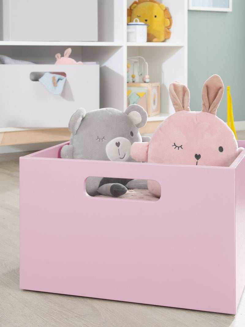 Scatola porta‑giochi in legno 'ROBA' Rosa chiaro - Kiabi