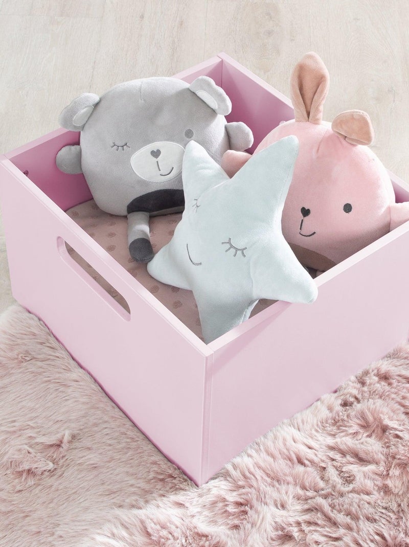 Scatola porta‑giochi in legno 'ROBA' Rosa chiaro - Kiabi