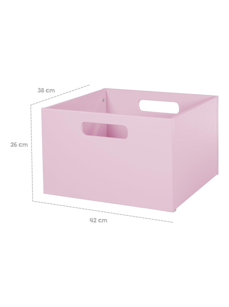 Scatola porta‑giochi in legno 'ROBA' Rosa chiaro - Kiabi