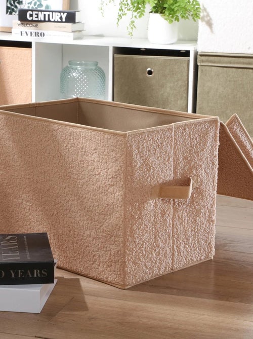 Scatola portaoggetti in maglia bouclé - Kiabi