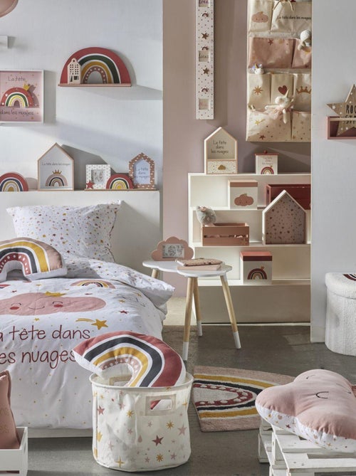 Scatola portaoggetti personalizzabile con lettere a clip - Kiabi