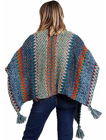 Scialle in maglia boho da donna ADMAS