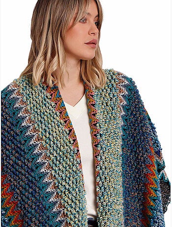 Scialle in maglia boho da donna ADMAS