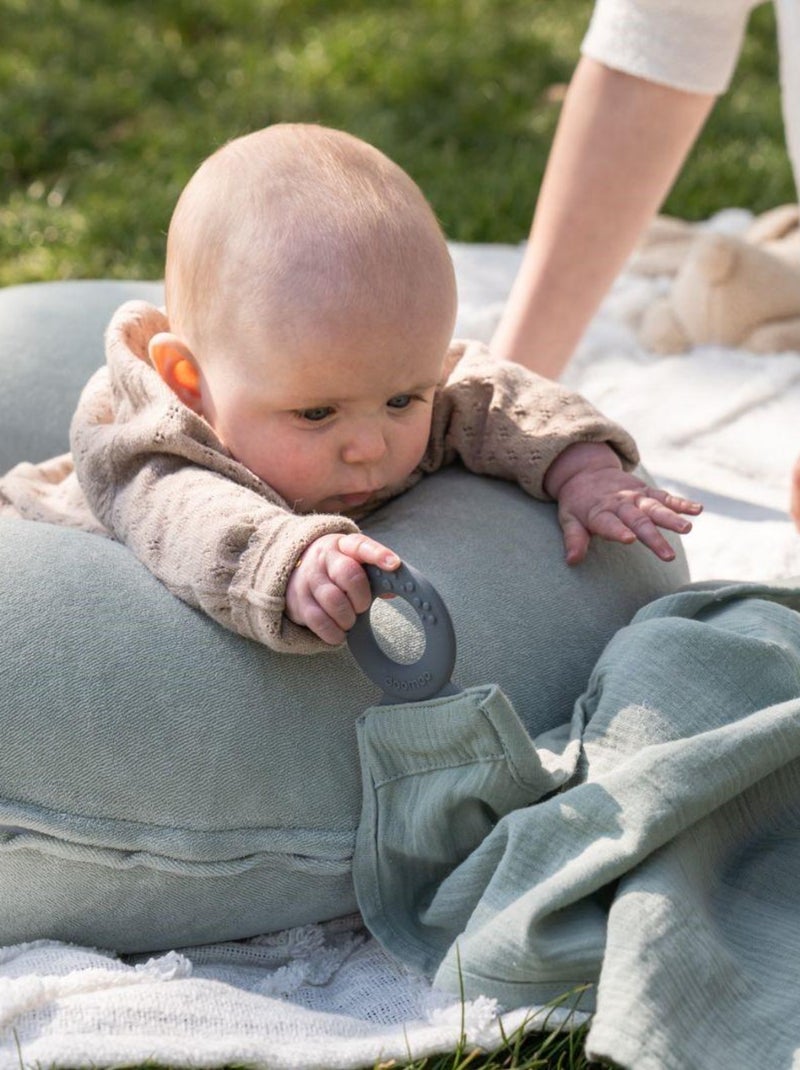Scialle per l'allattamento MOM'N PLAY con anello in silicone 'Doomoo' Verde - Kiabi
