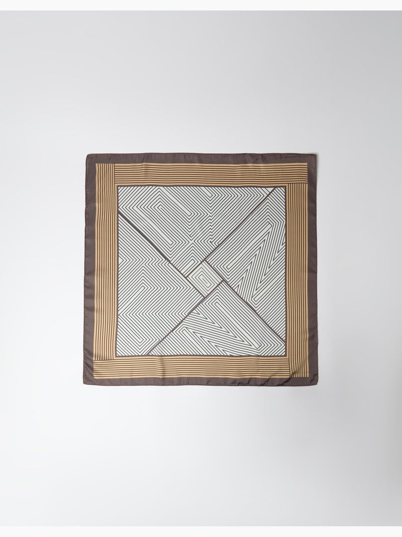 Sciarpa a stampa geometrica, mo fashion Marrone - Kiabi