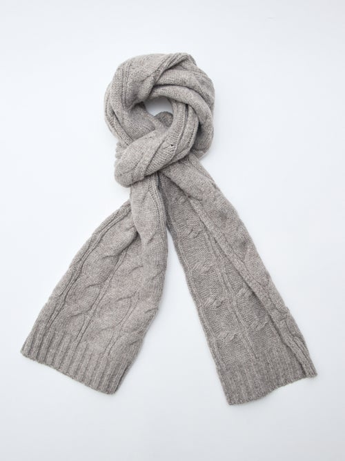 Sciarpa a trecce tinta unita - Kiabi