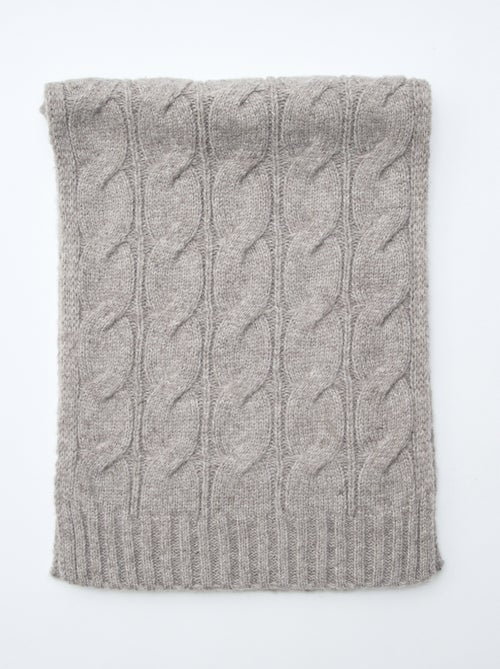 Sciarpa a trecce tinta unita - Kiabi