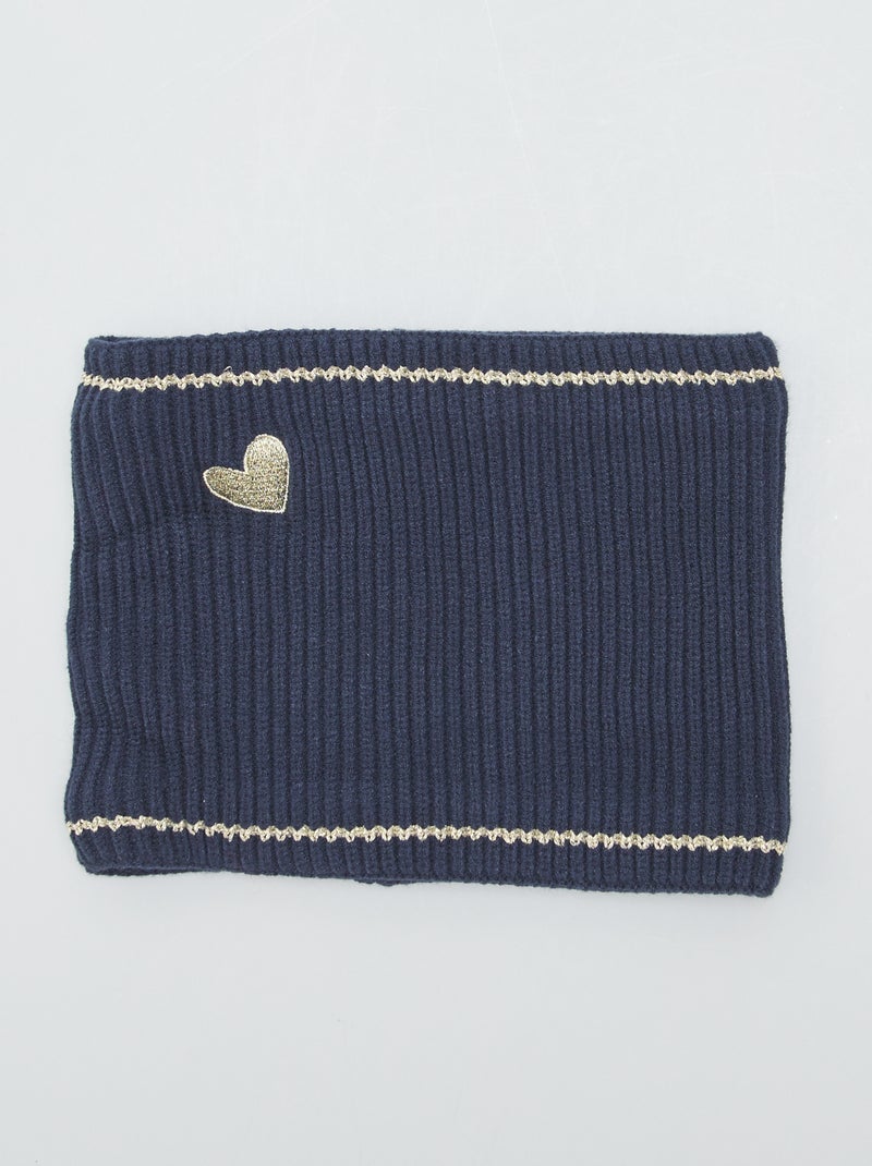 Sciarpa ad anello in maglia BLU - Kiabi