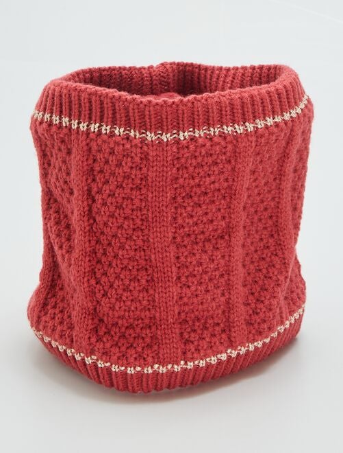 Sciarpa ad anello in maglia lurex - Kiabi