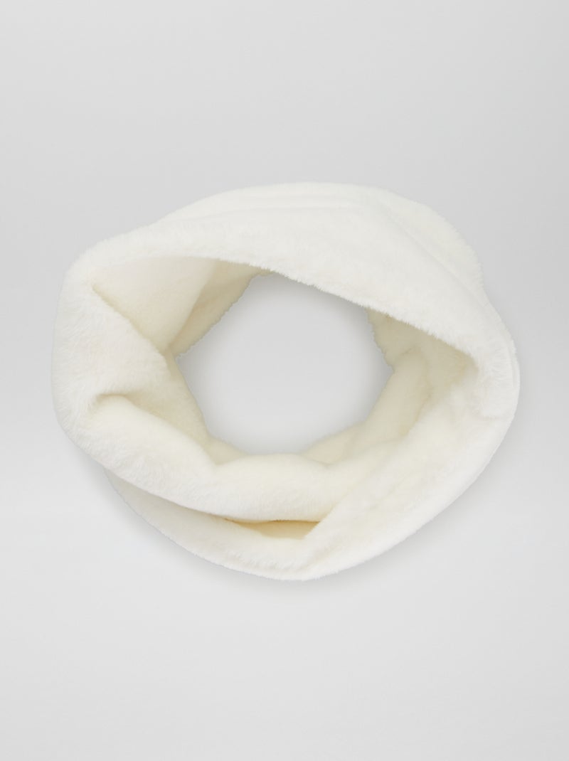 Sciarpa ad anello in pile BEIGE - Kiabi