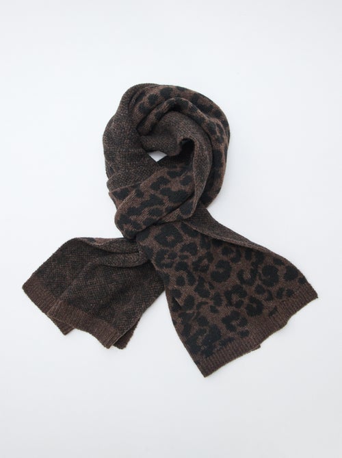 Sciarpa calda leopardata - Kiabi