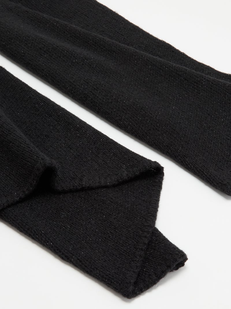 Sciarpa con fili brillanti Nero - Kiabi