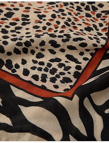 Sciarpa con stampa animale, mo fashion