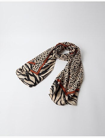 Sciarpa con stampa animale, mo fashion