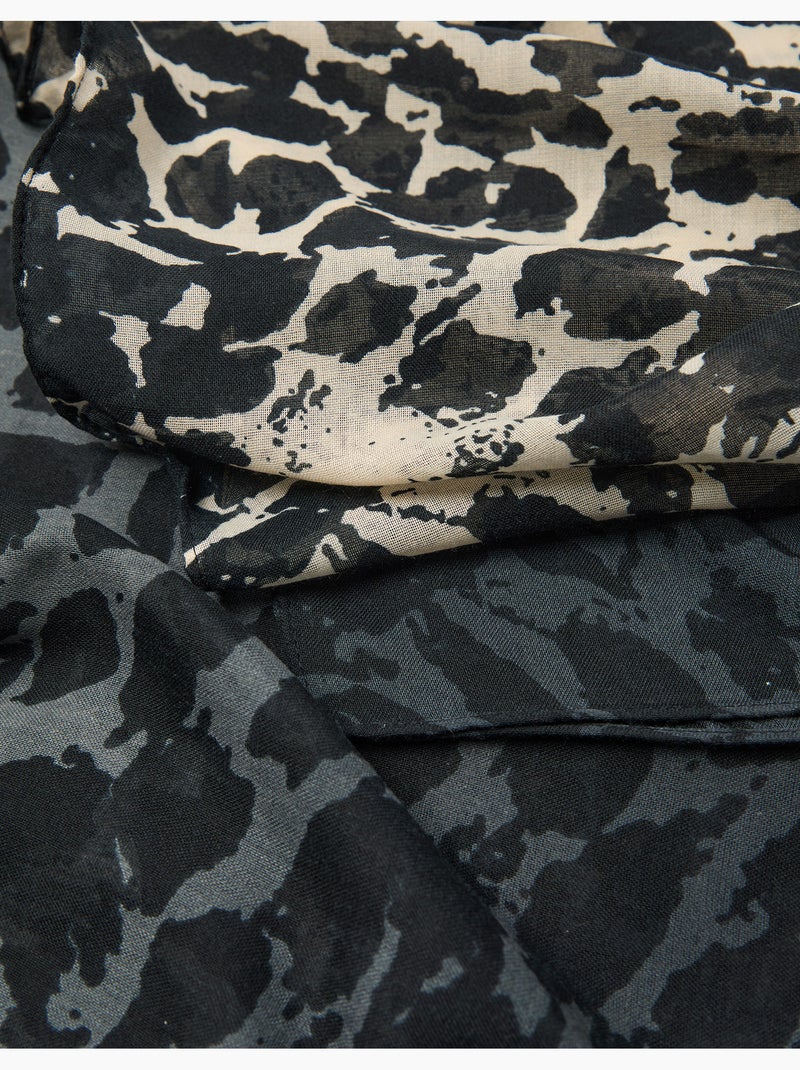 Sciarpa con stampa animale, MO Fashion Nero - Kiabi