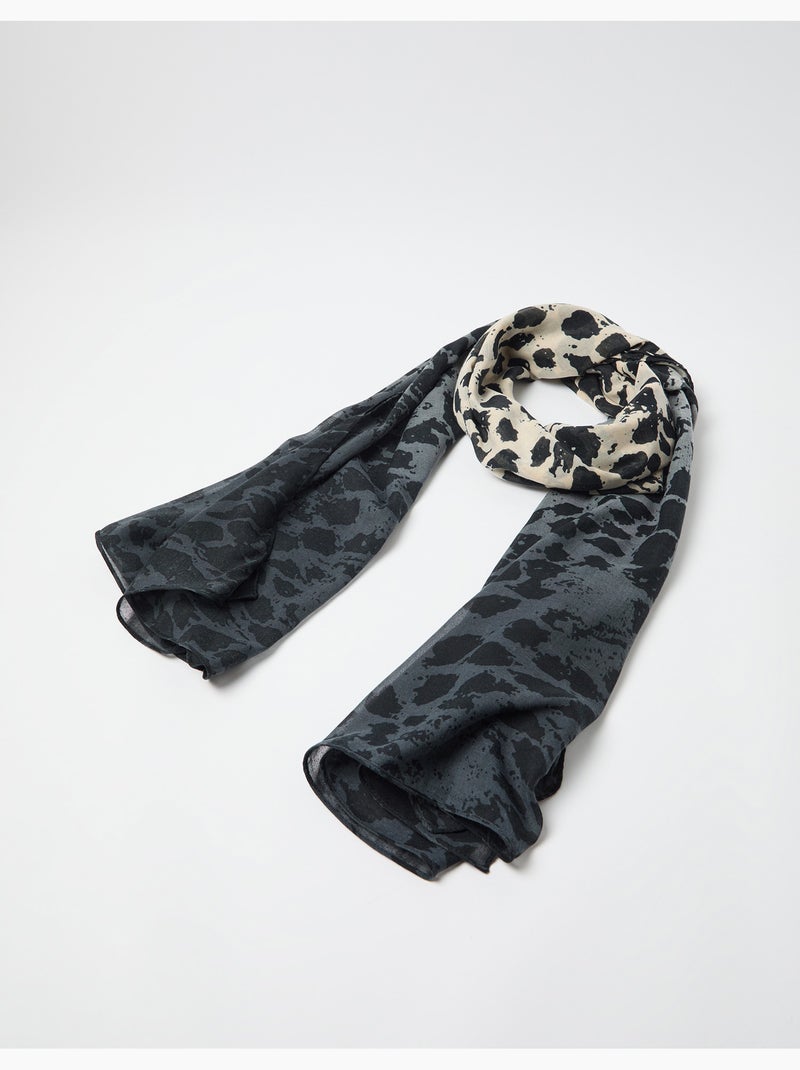 Sciarpa con stampa animale, MO Fashion Nero - Kiabi