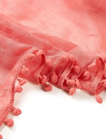 Sciarpa cotone rosa chiaro Elvia