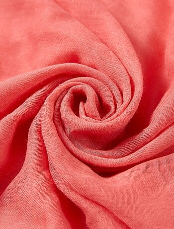 Sciarpa cotone rosa chiaro Elvia