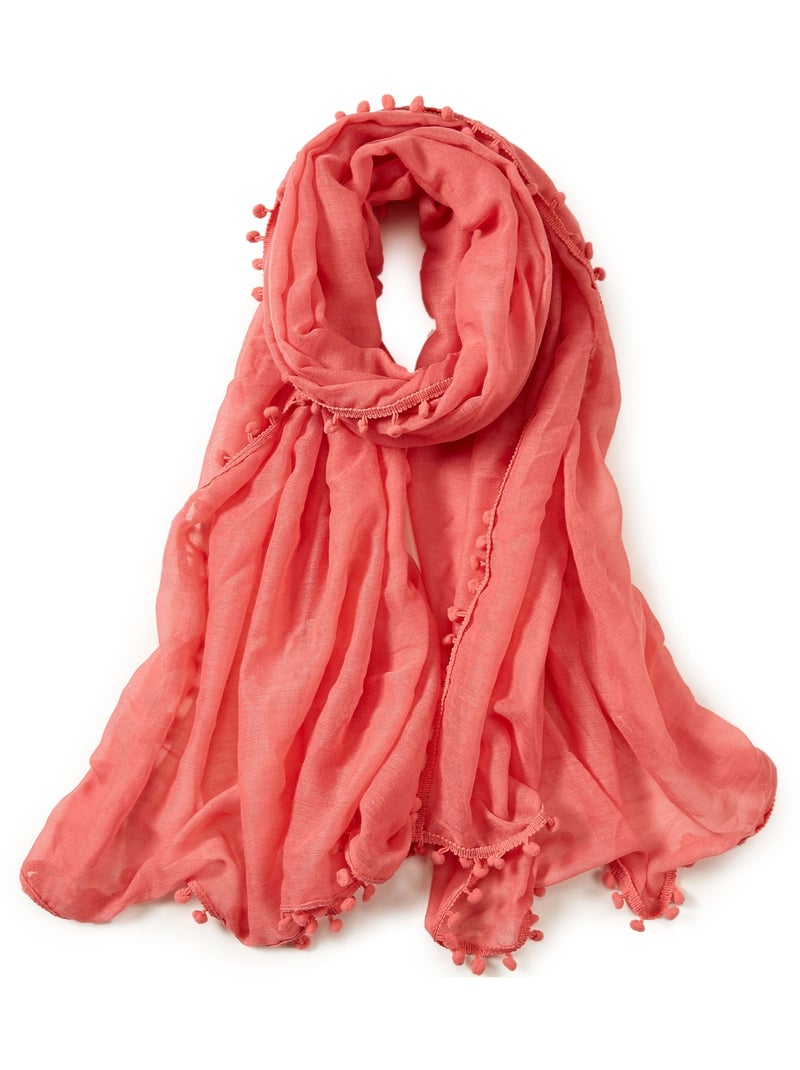 Sciarpa cotone rosa chiaro Elvia Rosa - Kiabi