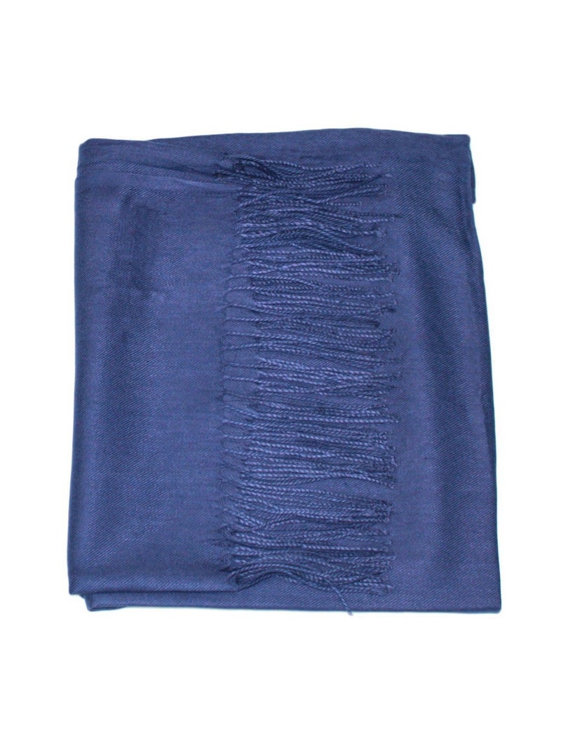 Sciarpa di lana a tinta unita Kebello Blu marino - Kiabi