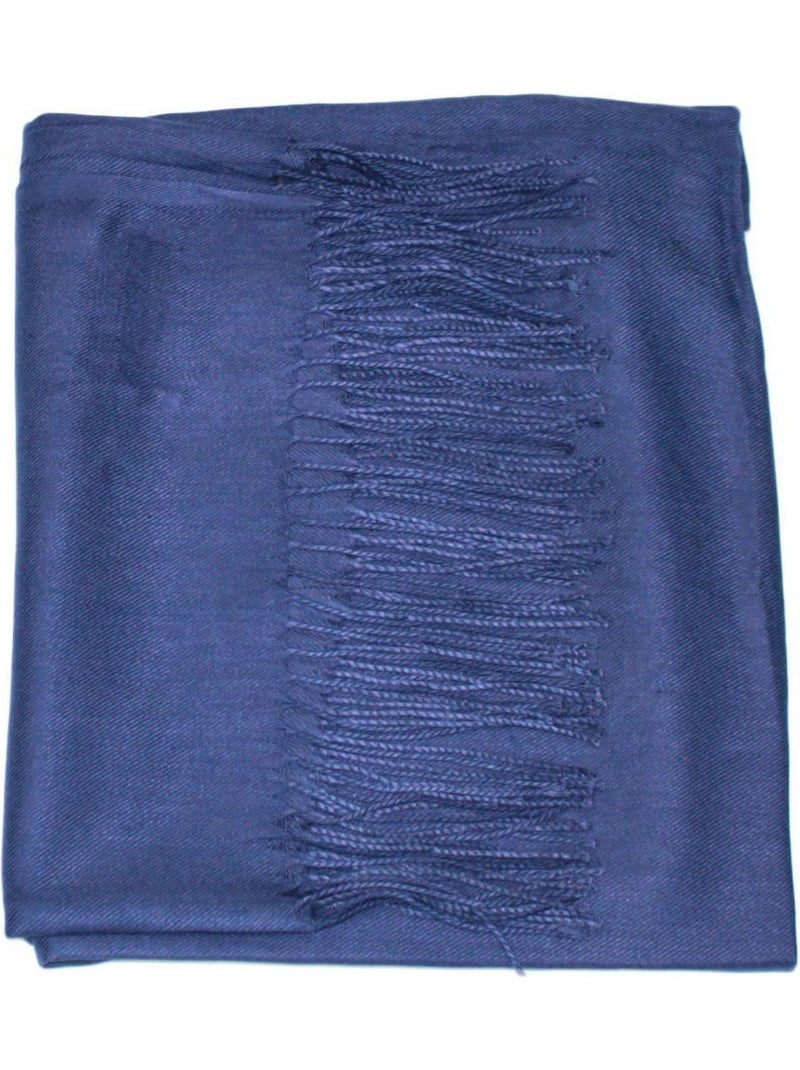 Sciarpa di lana a tinta unita Kebello Blu marino - Kiabi