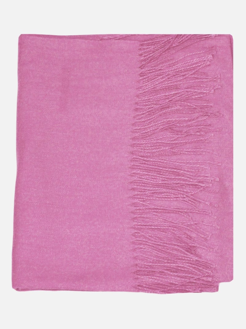 Sciarpa di lana a tinta unita Kebello Rosa - Kiabi