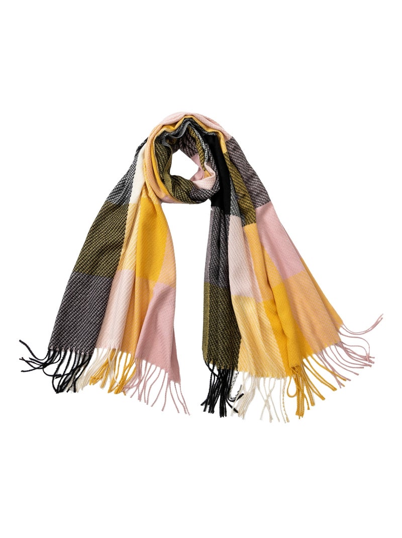Sciarpa in Cashmere Bigcase Giallo - Kiabi