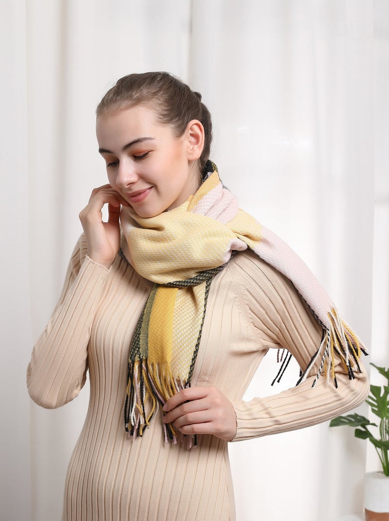Sciarpa in Cashmere Bigcase Giallo - Kiabi