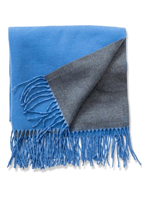 Sciarpa in cashmere blu double-face - Kiabi Sciarpa in cashmere blu double-face - Kiabi