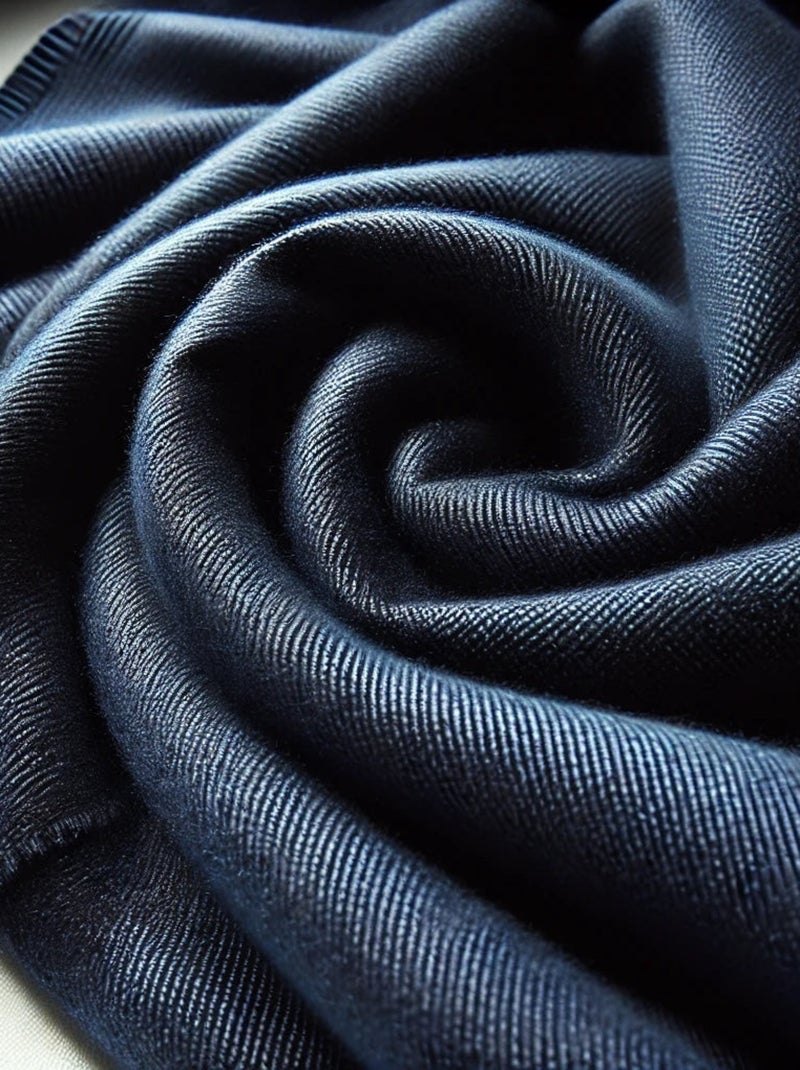 Sciarpa in cashmere caldo Blu marino - Kiabi