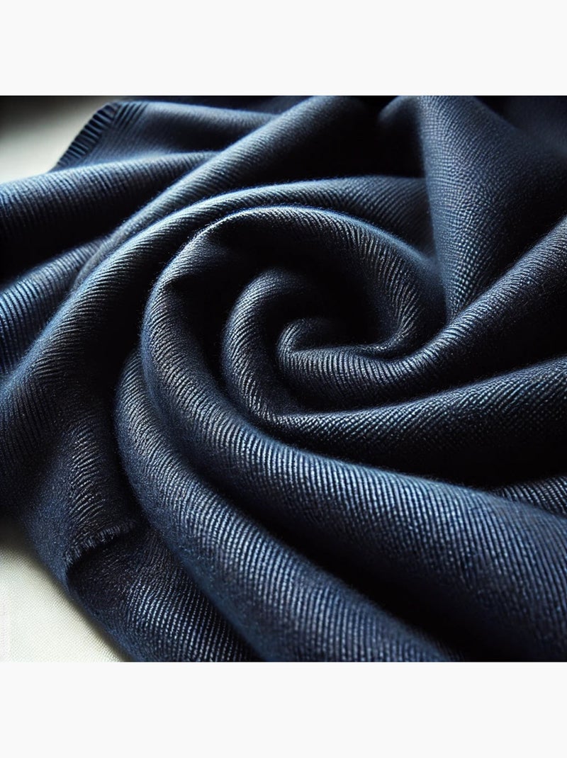 Sciarpa in cashmere caldo Blu marino - Kiabi