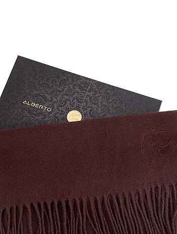 Sciarpa in cashmere color cioccolato Dolce Caldo