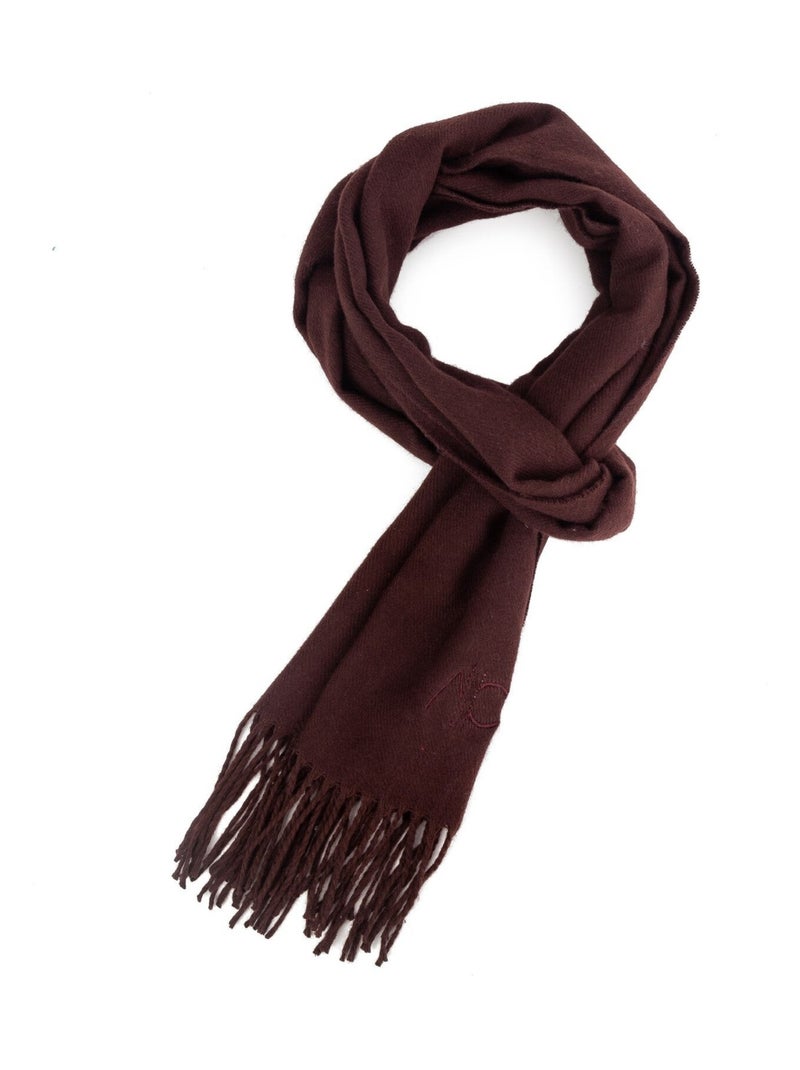 Sciarpa in cashmere color cioccolato Dolce Caldo Marrone cioccolato - Kiabi
