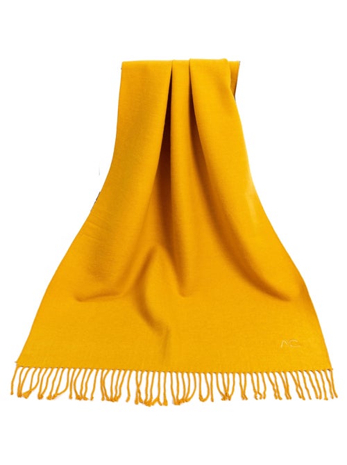 Sciarpa in cashmere giallo double face - Kiabi