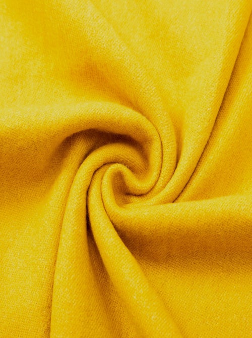 Sciarpa in cashmere giallo double face - Kiabi