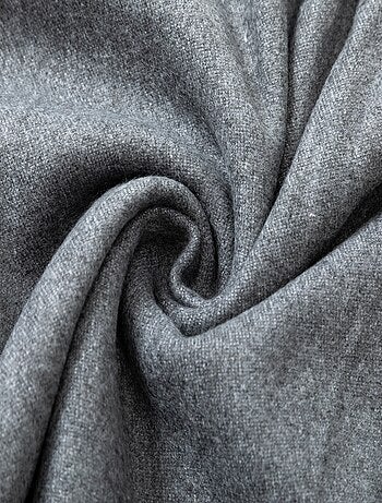 Sciarpa in cashmere grigio double-face