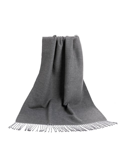 Sciarpa in cashmere grigio double-face - Kiabi