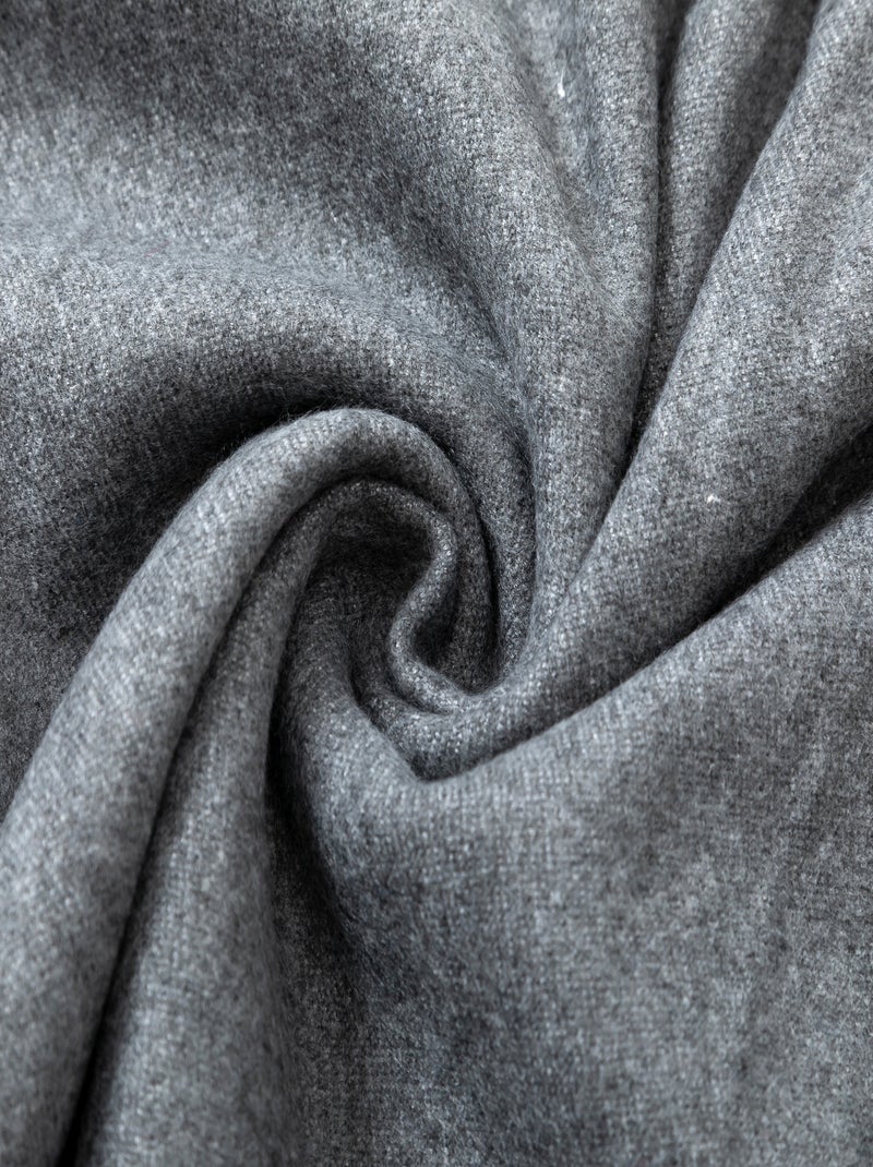 Sciarpa in cashmere grigio double-face Grigio - Kiabi