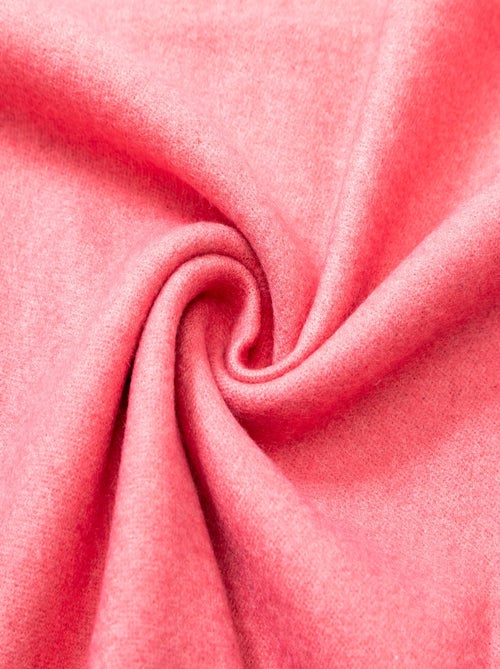Sciarpa in cashmere rosa fronte-retro - Kiabi