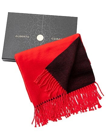 Sciarpa in cashmere rosso double face