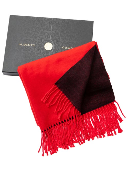 Sciarpa in cashmere rosso double face - Kiabi