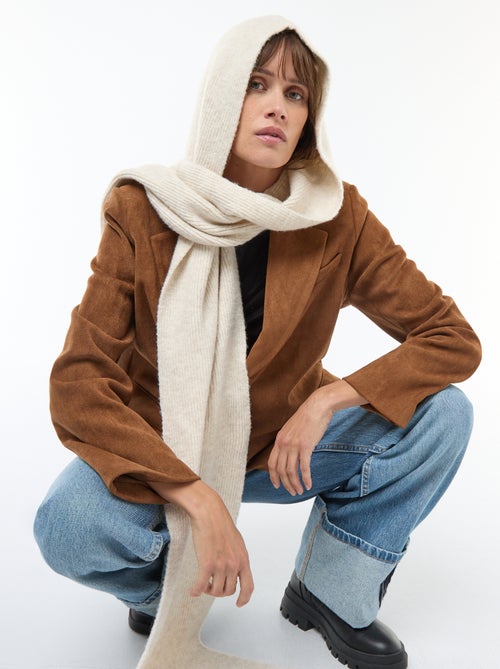 Sciarpa in maglia con cappuccio integrato - Kiabi