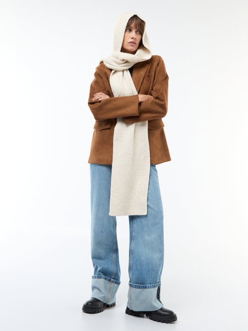 Sciarpa in maglia con cappuccio integrato - Kiabi