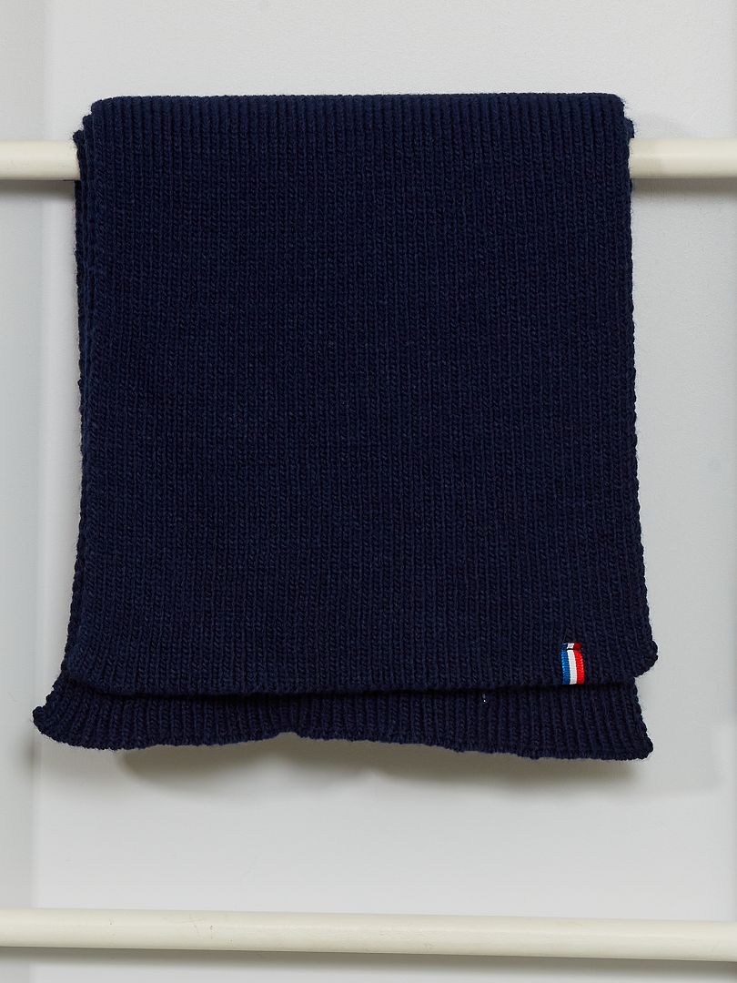 Sciarpa in maglia made in France blu - Kiabi