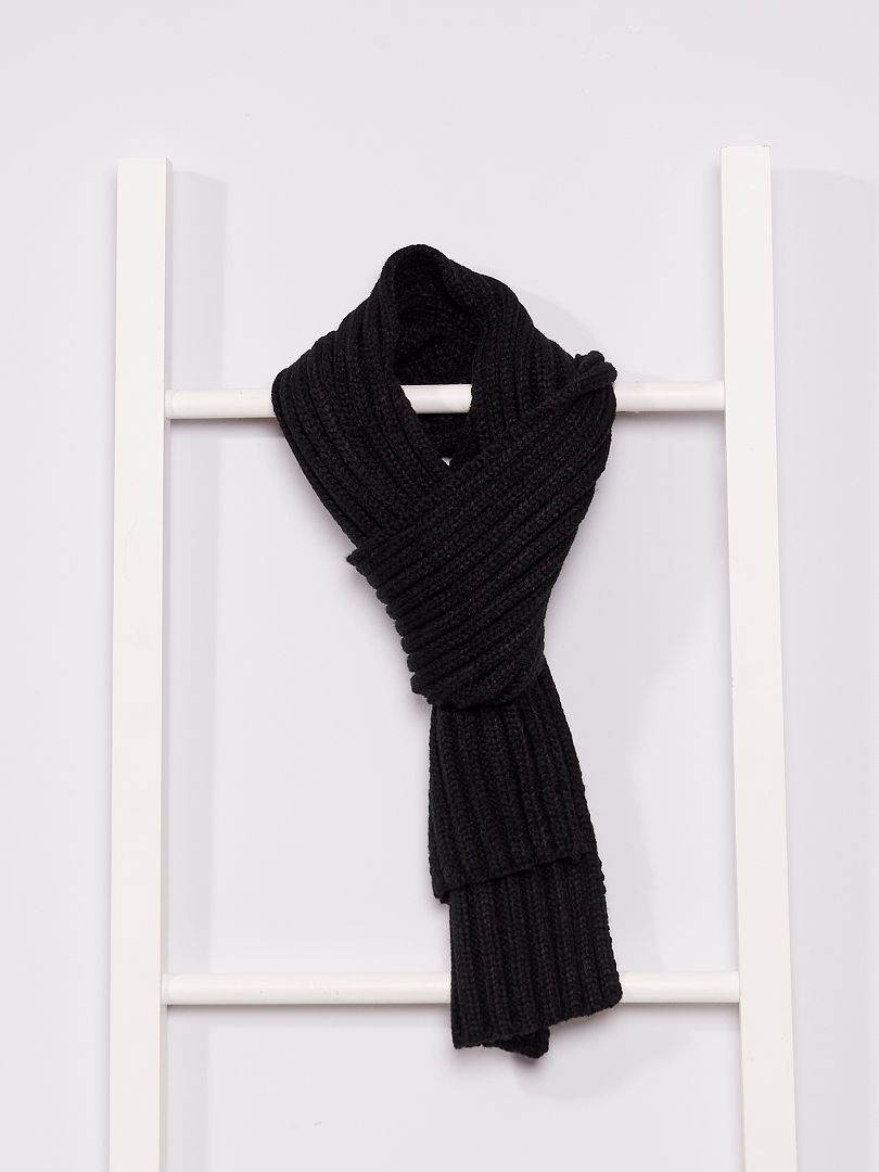 Sciarpa in maglia nero - Kiabi